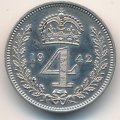 Великобритания 4 пенса 1942 год