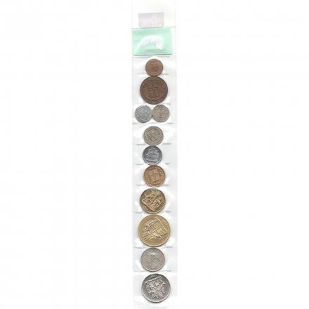 Набор из 11 монет Исландия 1944 - 1980 год (в запайке)