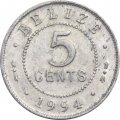 Белиз 5 центов 1994 год 