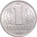 ГДР 1 пфенниг 1985 год - Герб (A)