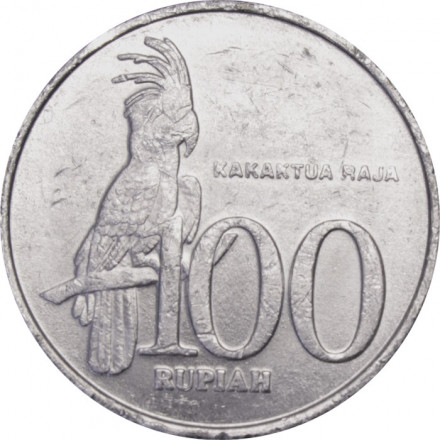 Индонезия 100 рупий 2000 год - Какаду