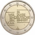 Германия 2 евро 2025 год - 35 лет объединению Германии (G)