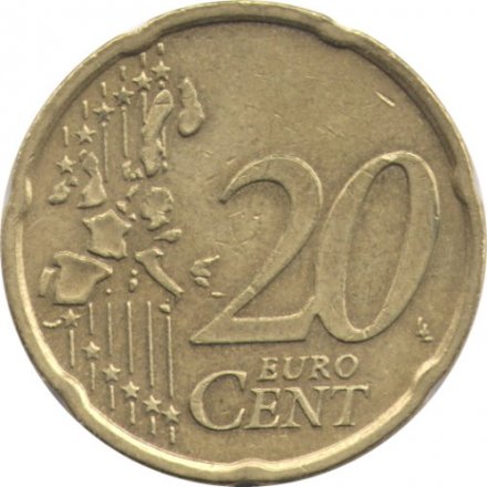 Германия 20 евроцентов 2002 год (G)