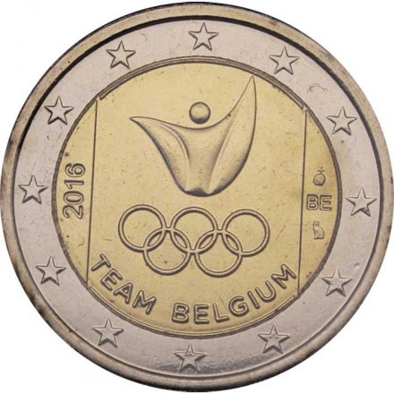 Бельгия 2 евро 2016 год - Олимпийские игры