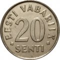 Эстония 20 сентов 2003 год
