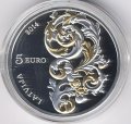 Латвия 5 евро 2014 год - Курляндское барокко
