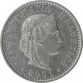 Швейцария 20 раппенов 2001 год