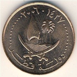 Монета Катар 5 дирхамов 2006 год