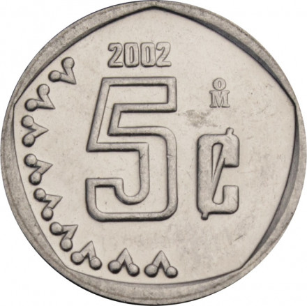 Мексика 5 сентаво 2002 год