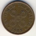 Финляндия 5 пенни 1965 год