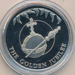 Фолклендские острова 50 пенсов 2002 год