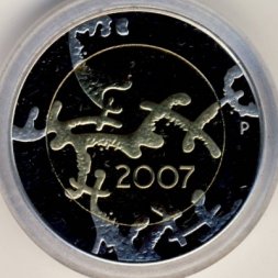 Финляндия 5 евро 2007 год