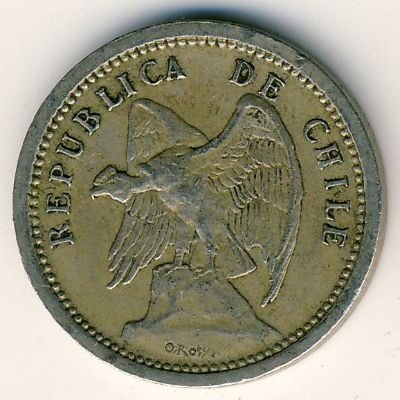 Чили 20 сентаво 1940 год