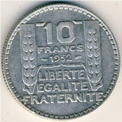 Франция 10 франков 1932 год