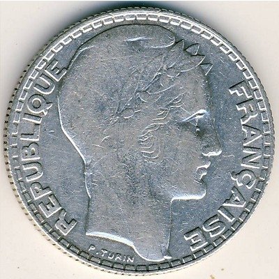 Франция 10 франков 1932 год