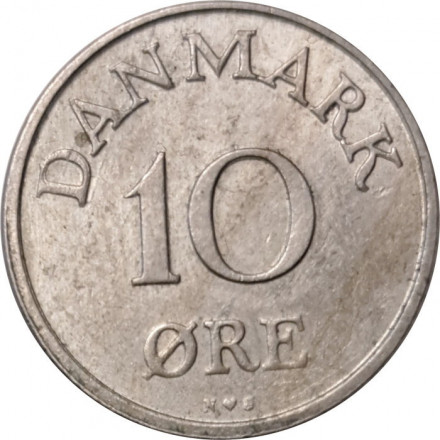 Дания 10 эре 1952 год