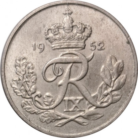 Дания 10 эре 1952 год
