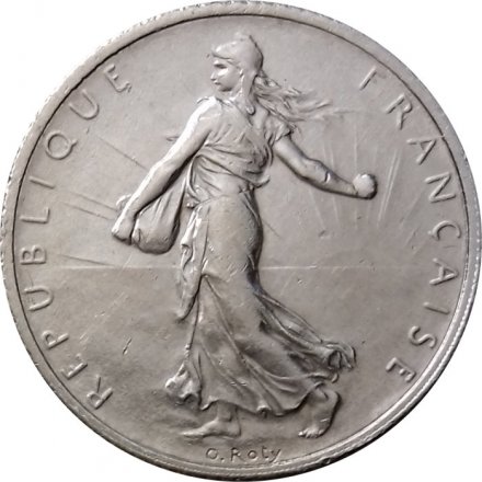 Франция 1 франк 1916 год