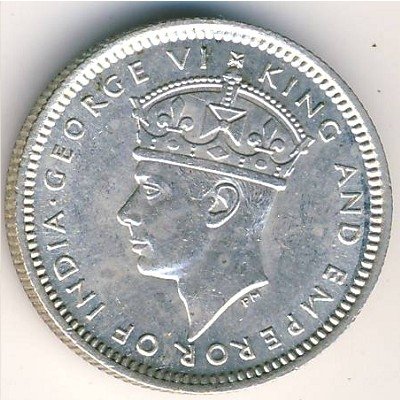 Малайя 10 центов 1941 год