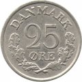 Дания 25 эре 1965 год - Король Фредерик IX
