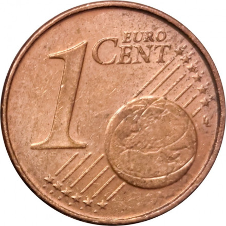 Ирландия 1 евроцент 2006 год - Кельтская арфа