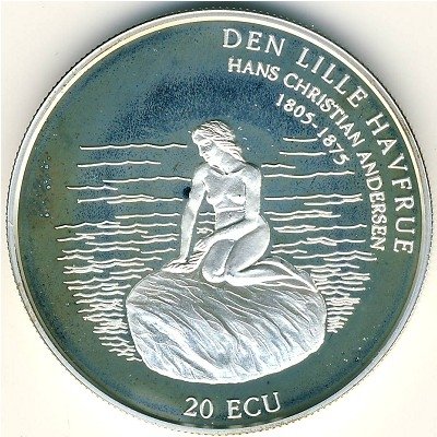 Дания 20 экю 1995 год