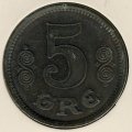 Дания 5 эре 1916 год