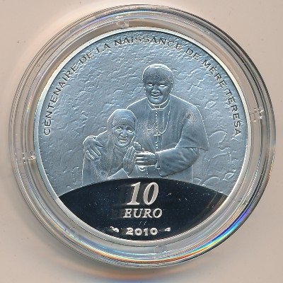 Франция 10 евро 2010 год