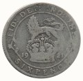 Великобритания 6 пенсов 1921 год