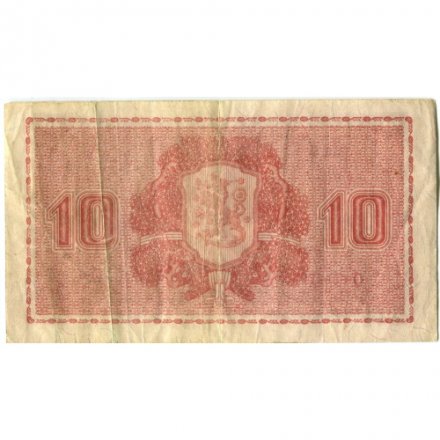 Финляндия 10 марок 1945 год - Litt.B - VF