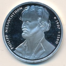 ФРГ 10 марок 1997 год - 500 лет со дня рождения Филиппа Меланхтона (F)