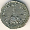 Джерси 20 пенсов 1982 год