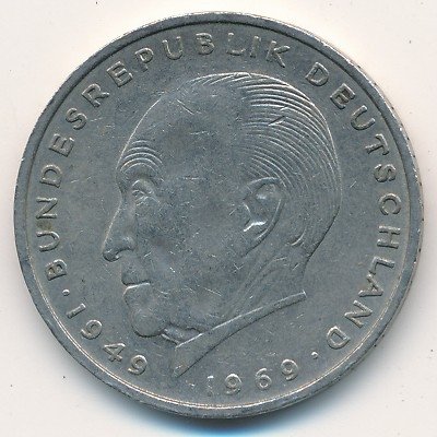 ФРГ 2 марки 1976 год
