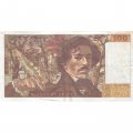 Франция 100 франков 1993 год - след от степлера - VF