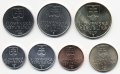 Набор из 7 монет Словакия 1996 - 2007 год