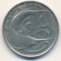 Сингапур 20 центов 1977 год