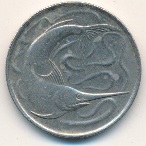 Сингапур 20 центов 1977 год