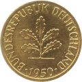 ФРГ 5 пфеннигов 1950 год (J)