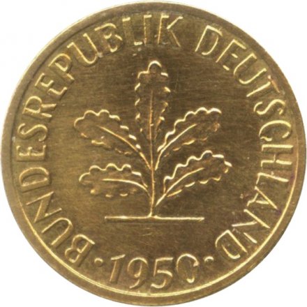 ФРГ 5 пфеннигов 1950 год (J)