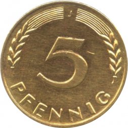 ФРГ 5 пфеннигов 1950 год (J)