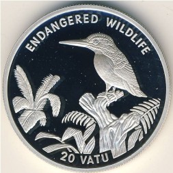 Монета Вануату 20 вату 1994 год