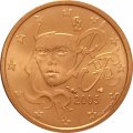 Франция 2 евроцента 2005 год UNC