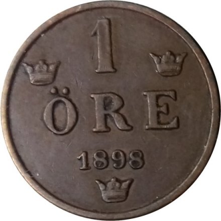 Швеция 1 эре 1898 год - Король Оскар II