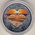 Ниуэ 2 доллара 2011 год - Любовь драгоценна. Два розовых фламинго