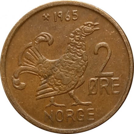 Норвегия 2 эре 1965 год