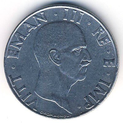 Италия 50 чентезимо 1942 год - Виктор Эммануил III