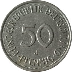 ФРГ 50 пфеннигов 1982 год (J)