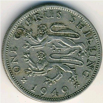 Кипр 1 шиллинг 1949 год