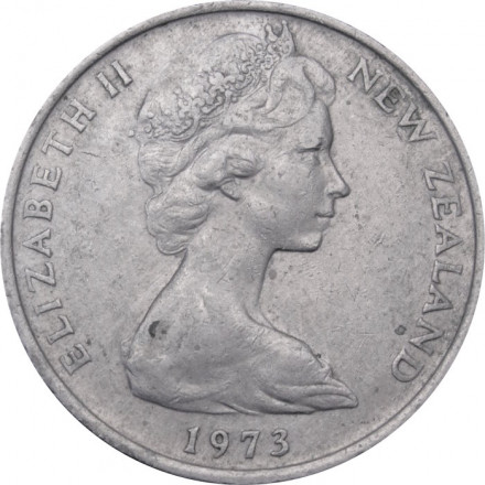 Новая Зеландия 10 центов 1973 год - Маска Маори