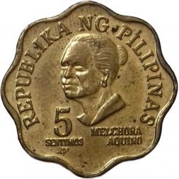 Филиппины 5 сентимо 1980 год (BSP)